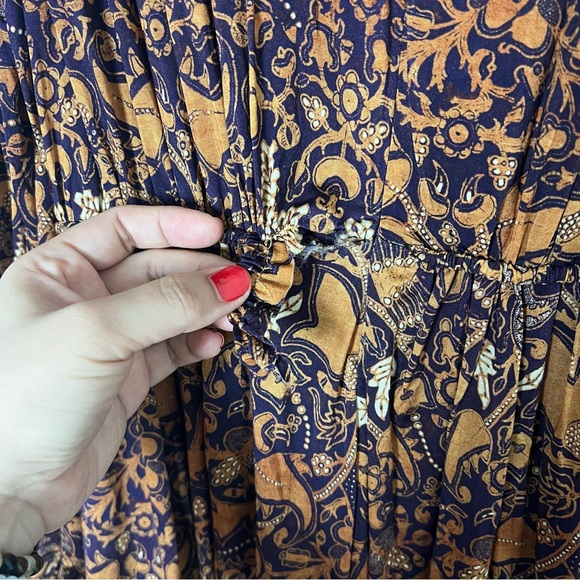 Ulla Johnson Mini Dress Small Wilhemina Celestial Orange Purple Floral Feminine - Picture 10 of 16